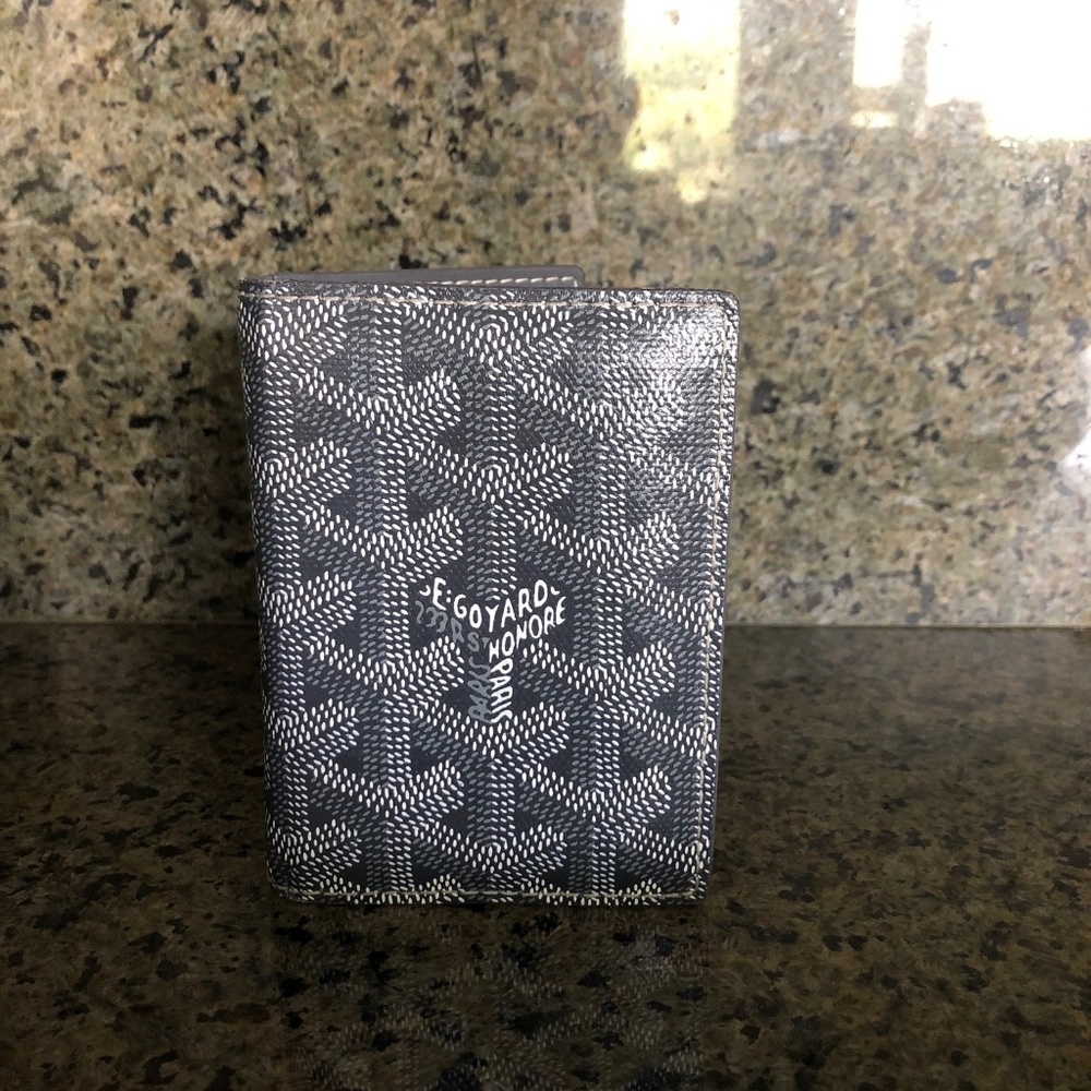 Goyard St Marc's Chevron Card Case Men's Wallet